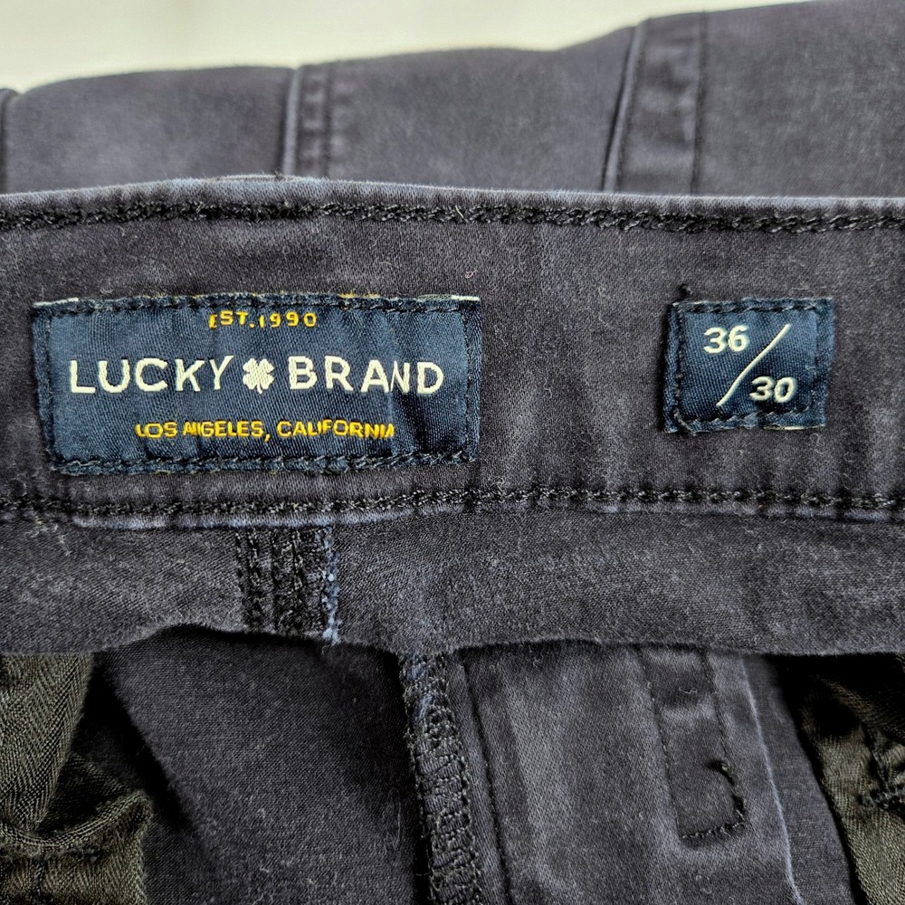 Lucky Brand 121 Slim Jeans Dark Blue Denim Pants Men's Size 34x29 Streetwear‎ - Picture 3 of 11